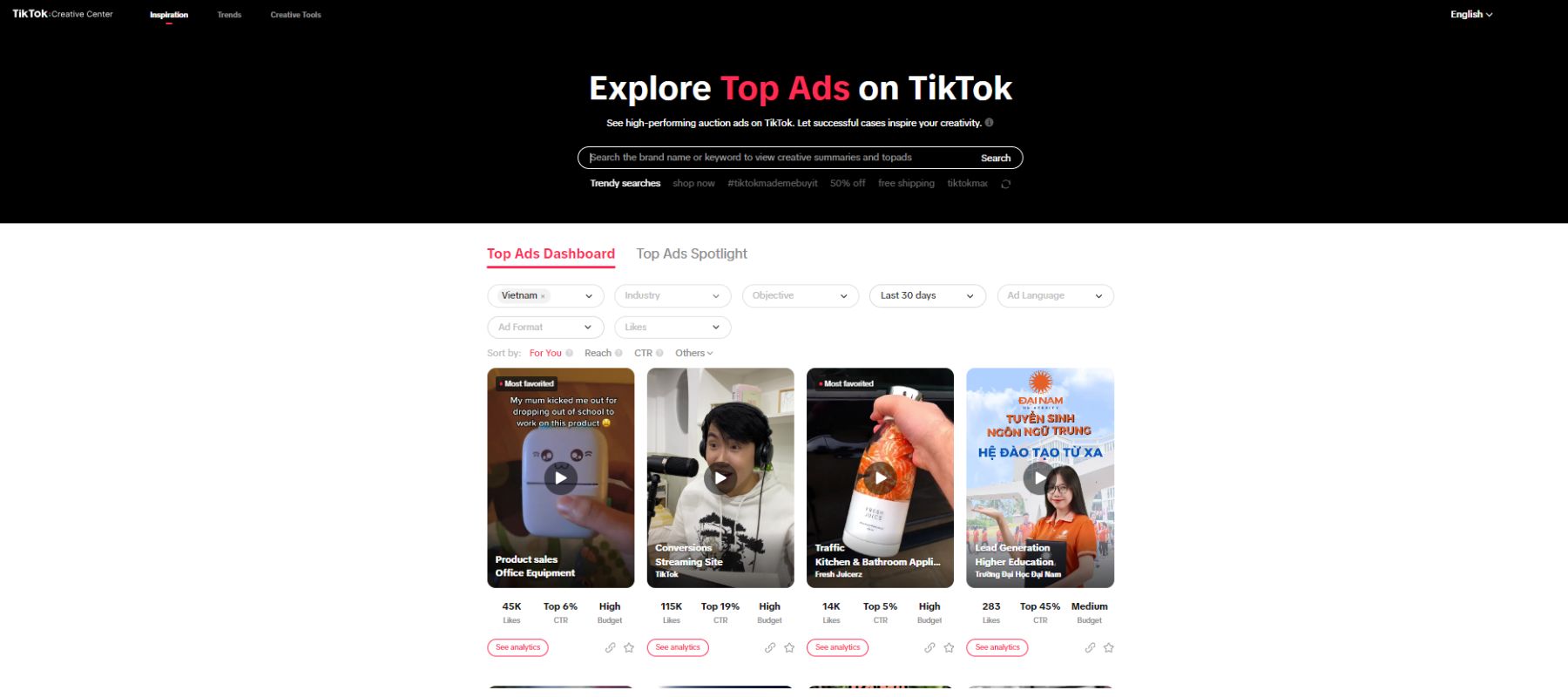 TikTok Ads Library