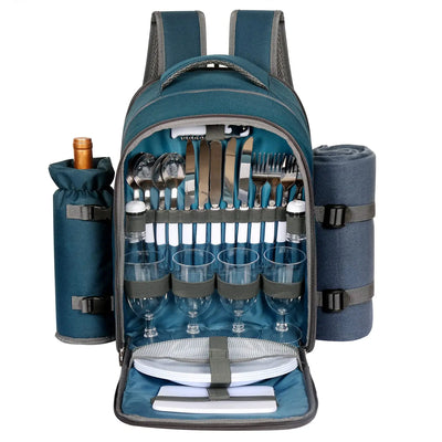 Hap Tim Squirrel Picnic Backpack for 4 Person Blue