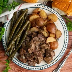 Steak and Potatoes on a plate