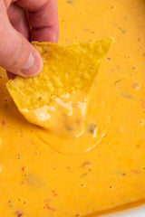 Velvetta Cheese Dip with tortilla chips