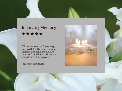 Showing sympathy for a loved one - sympathy gift ideas