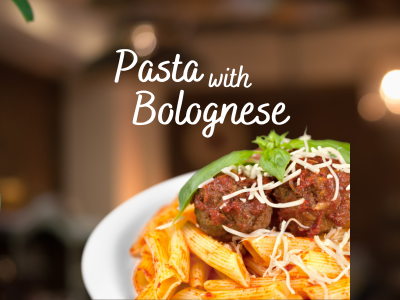 Pasta with Bolognese