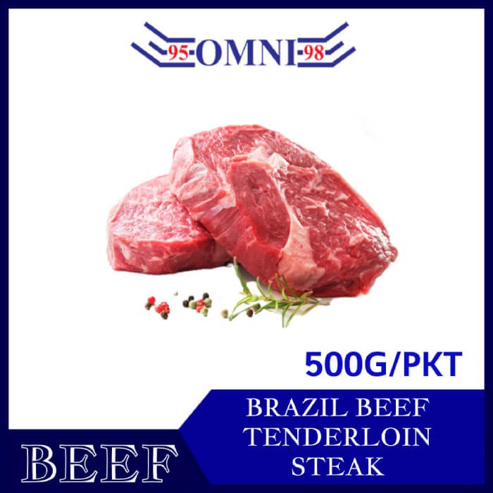 Brazil Beef Tenderloin Steak 巴西牛柳切 1 5cm Approx 500g Pkt