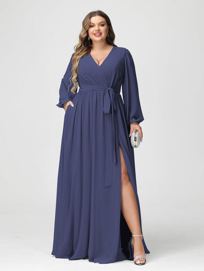 Best Plus Size Bridesmaid Dresses with Sleeves | Bridesmaid Gown Under ...