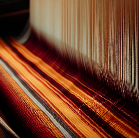 Skilled Turkish weavers bring life to vibrant threads in making a Buldan Turkish Cotton Towel