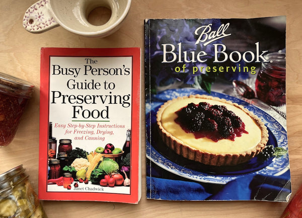 Books for home canning and preserving