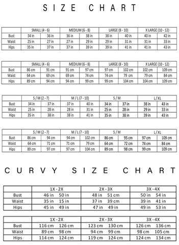 2023 Sexy Forplay Dress Size Chart - SHOP SOHOT CLUBWEAR