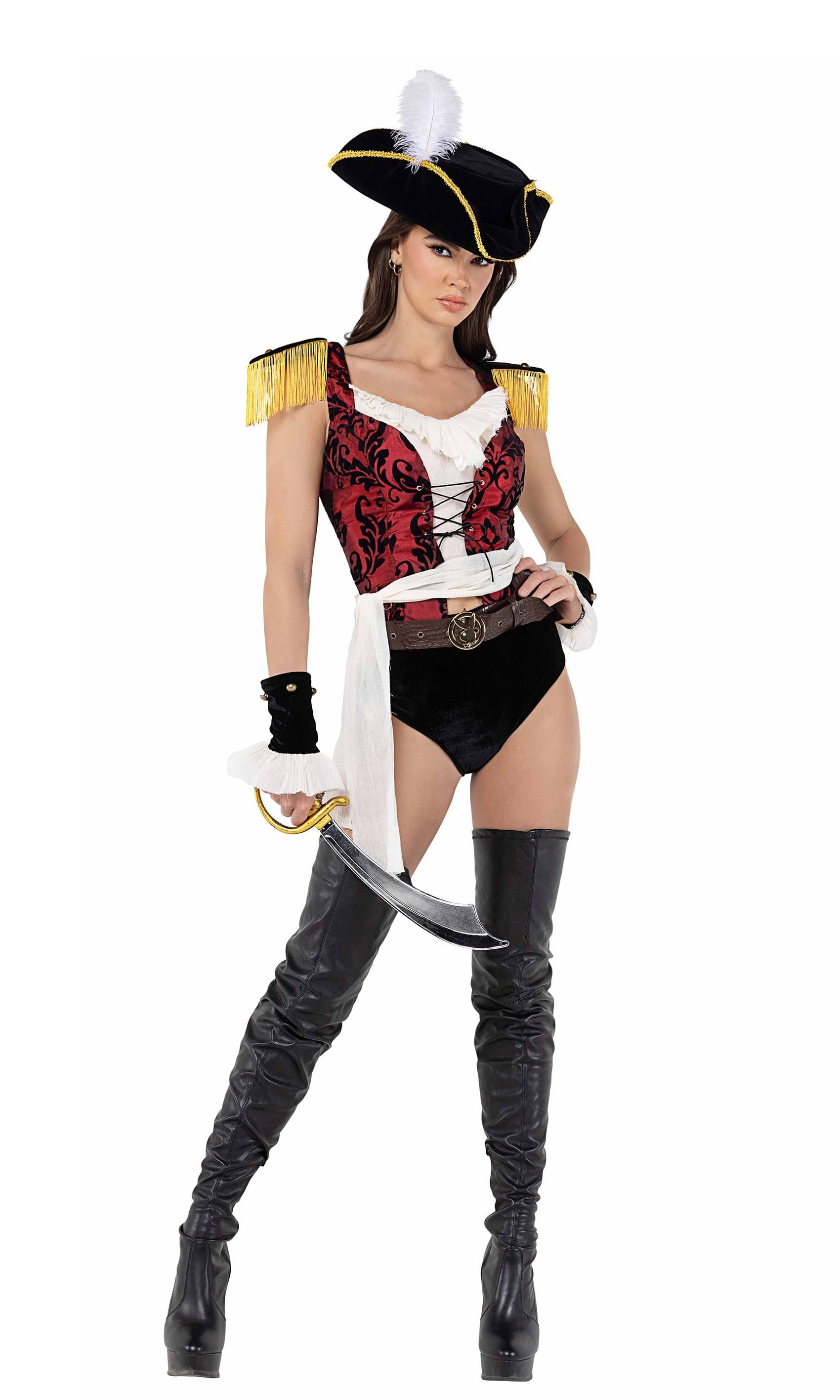 2024 Women's Sultry Pirate Halloween Roma Cosplay Costume 5032