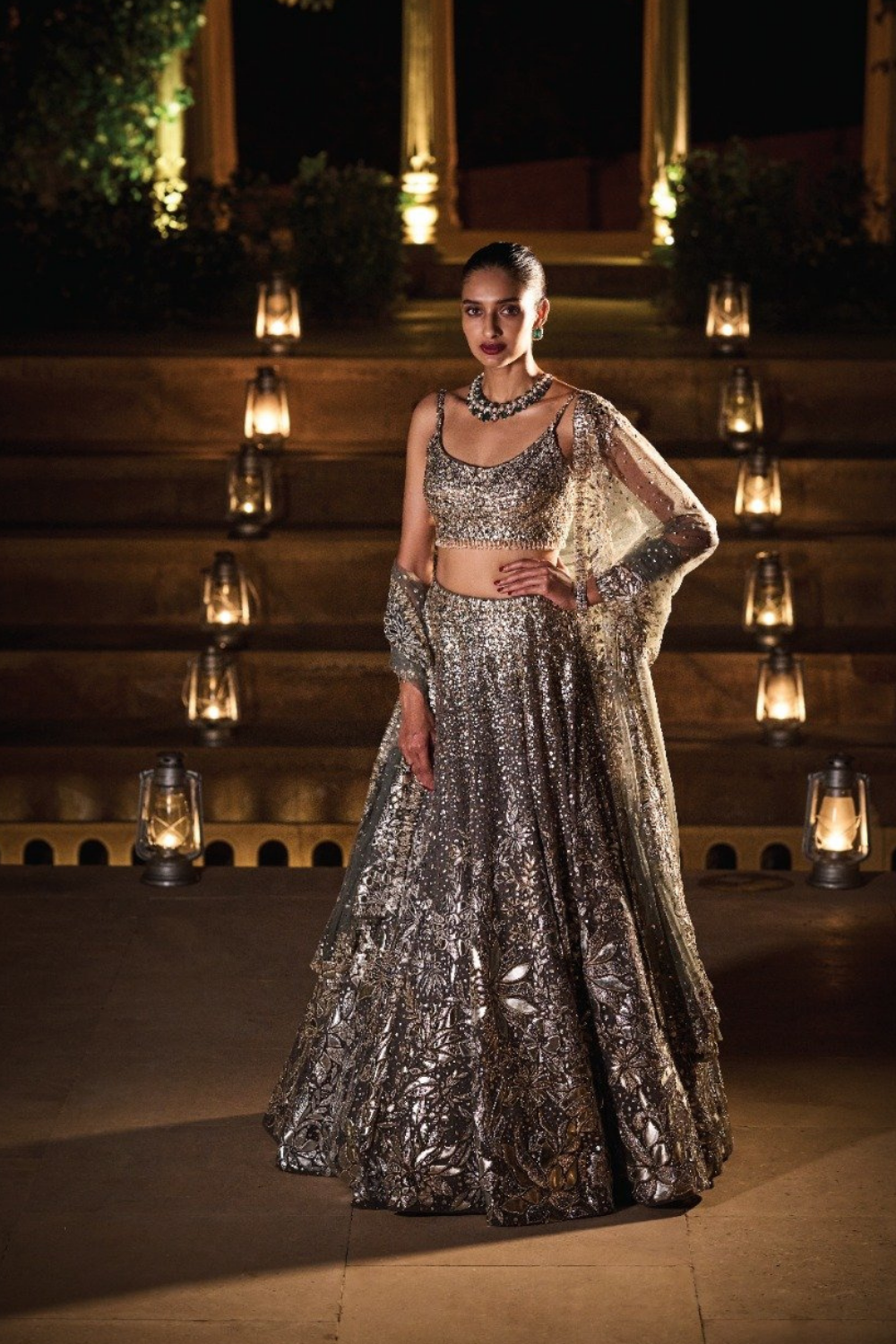 Trending – Metallic Mirror Lehengas are taking the internet by storm! |  Real Wedding Stories | Wedding Blog