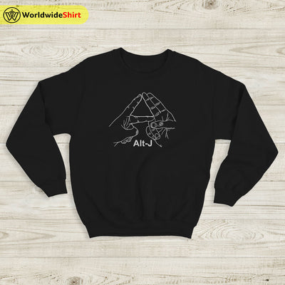 alt-J Hand Sign Sweatshirt alt-J Shirt Classic Rock Music - WorldWideShirt