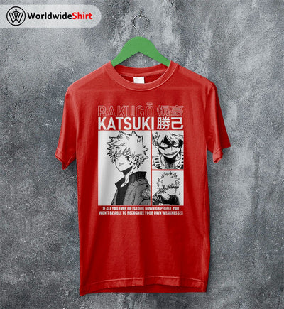 Bakugo Aesthetic T-shirt Boku No Hero Academia Shirt BNHA Merch - WorldWideShirt