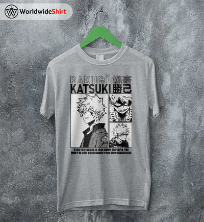 Bakugo Aesthetic T-shirt Boku No Hero Academia Shirt BNHA Merch - WorldWideShirt