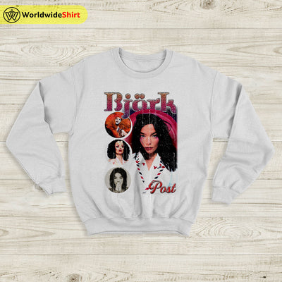 Bjork Sweatshirt Bjork Post Shirt Vintage 90's Sweater Bjork Shirt - WorldWideShirt