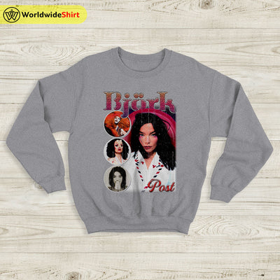 Bjork Sweatshirt Bjork Post Shirt Vintage 90's Sweater Bjork Shirt - WorldWideShirt