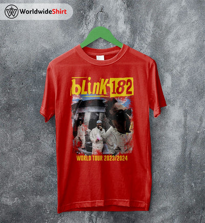 Blink-182 World Tour 2023-2024 T Shirt Blink-182 Shirt Music Shirt - WorldWideShirt