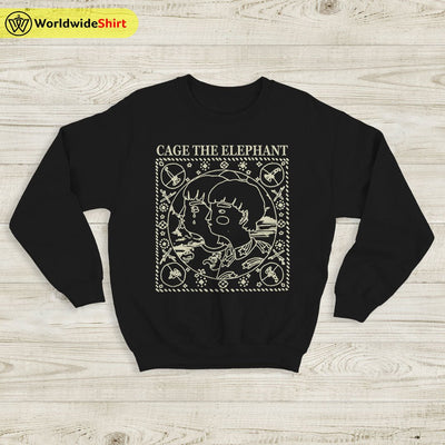 Cage The Elephant Sweatshirt Band Tour Vintage Sweater Cage The Elephant Merch - WorldWideShirt