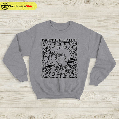 Cage The Elephant Sweatshirt Band Tour Vintage Sweater Cage The Elephant Merch - WorldWideShirt