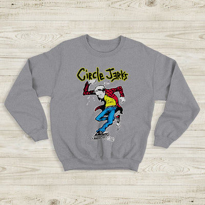 Circle Jerks Graphic Logo Sweatshirt Circle Jerks Shirt Music Shirt - WorldWideShirt