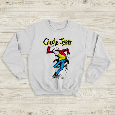 Circle Jerks Graphic Logo Sweatshirt Circle Jerks Shirt Music Shirt - WorldWideShirt