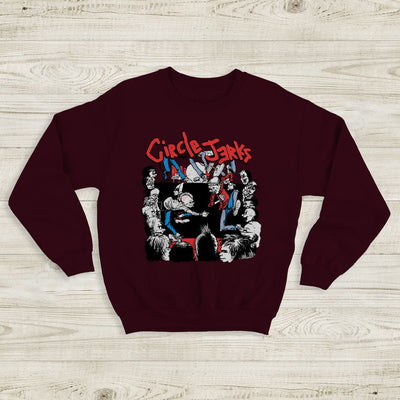 Circle Jerks Vintage Tour Sweatshirt Circle Jerks Shirt Music Shirt - WorldWideShirt