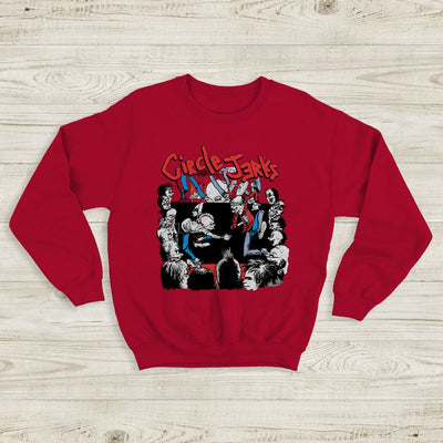 Circle Jerks Vintage Tour Sweatshirt Circle Jerks Shirt Music Shirt - WorldWideShirt