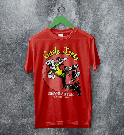 Circle Jerks Wonderful Tour T Shirt Circle Jerks Shirt Music Shirt - WorldWideShirt