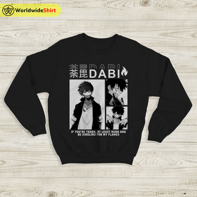 Dabi Aesthetic Sweatshirt Boku No Academia Shirt BNHA Merch - WorldWideShirt