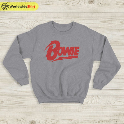 David Bowie Logo Sweatshirt David Bowie Shirt Music Shirt - WorldWideShirt