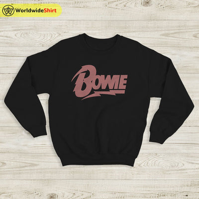 David Bowie Logo Sweatshirt David Bowie Shirt Music Shirt - WorldWideShirt