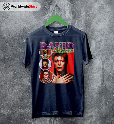 David Bowie Vintage 90's T Shirt David Bowie Shirt Music Shirt - WorldWideShirt