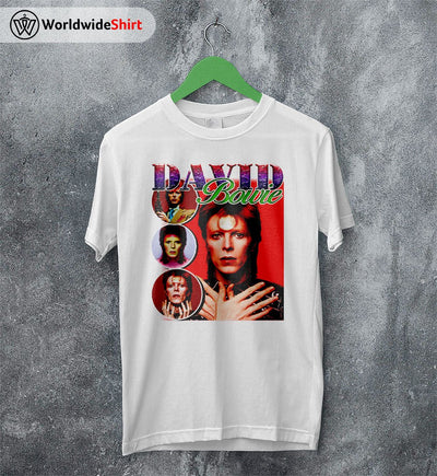 David Bowie Vintage 90's T Shirt David Bowie Shirt Music Shirt - WorldWideShirt