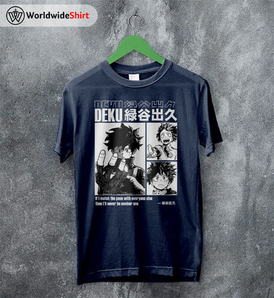 Deku Aesthetic T-shirt Boku No Hero Academia Shirt BNHA Merch - WorldWideShirt