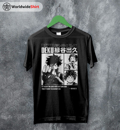 Deku Aesthetic T-shirt Boku No Hero Academia Shirt BNHA Merch - WorldWideShirt