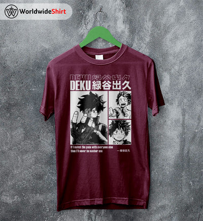 Deku Aesthetic T-shirt Boku No Hero Academia Shirt BNHA Merch - WorldWideShirt