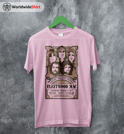 Fleetwood Mac 1977 Poster T Shirt Fleetwood Mac Shirt Band Shirt - WorldWideShirt