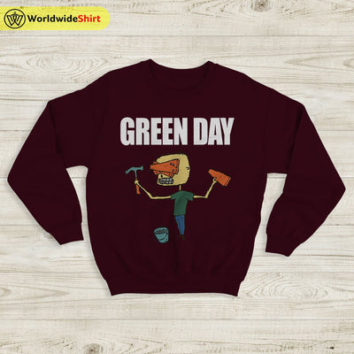 Green Day Tour Vintage 90's Sweatshirt Green Day Shirt Rock Band Shirt - WorldWideShirt