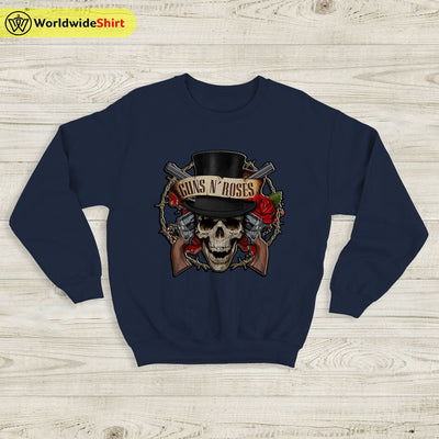 Guns N Roses 80's Vintage Sweatshirt Guns N Roses Shirt Rock Band - WorldWideShirt