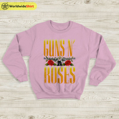 Guns N Roses Vintage 90's Sweatshirt Guns N Roses Shirt Rock Band - WorldWideShirt