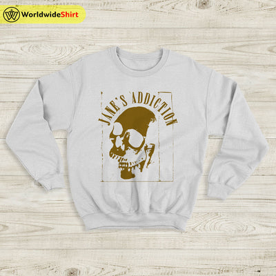 Jane's Addiction Skull Logo Vintage 90's Sweatshirt Jane's Addiction Shirt - WorldWideShirt