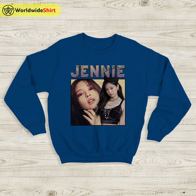 Jennie Raptee Vintage 90's Sweatshirt BLACKPINK Shirt KPOP Shirt - WorldWideShirt