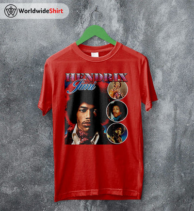 Jimi Hendrix Vintage 90's T Shirt Jimi Hendrix Shirt Music Shirt - WorldWideShirt