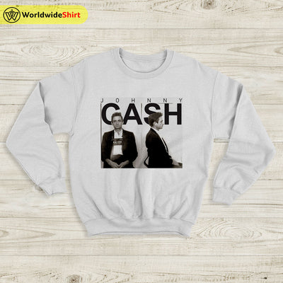 Johnny Cash Sweatshirt Vintage Mugshot Sweater Johnny Cash Shirt - WorldWideShirt