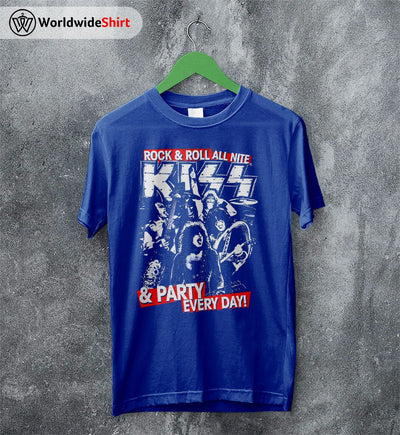 Kiss Band Vintage 90's T Shirt Kiss Band Shirt Music Shirt - WorldWideShirt