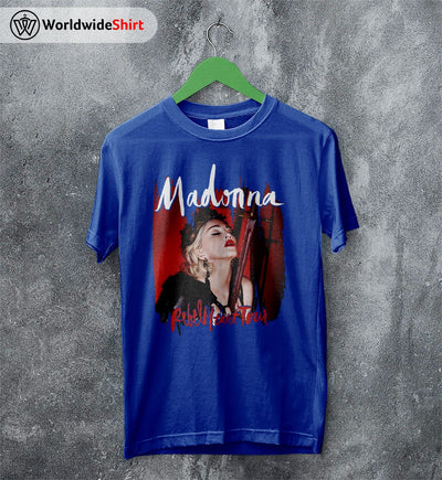 Madonna Rebel Heart 90's Vintage T Shirt Madonna Shirt Music Shirt - WorldWideShirt