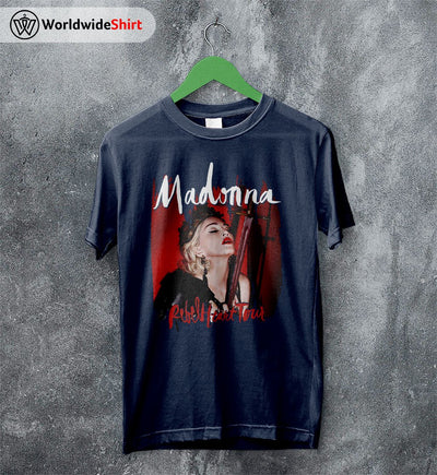 Madonna Rebel Heart 90's Vintage T Shirt Madonna Shirt Music Shirt - WorldWideShirt