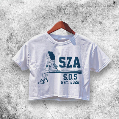 SOS 2022 Graphic Crop Top SZA Shirt Aesthetic Y2K Shirt - WorldWideShirt