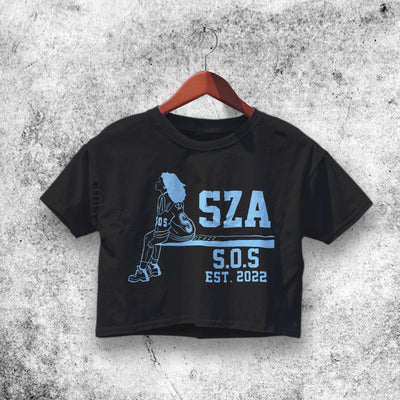 SOS 2022 Graphic Crop Top SZA Shirt Aesthetic Y2K Shirt - WorldWideShirt