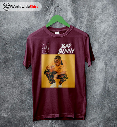 Bad Bunny Yellow T Shirt Bad Bunny Shirt Bad Bunny Rapper Shirt