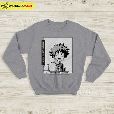 Kids Izuku Midoriya Sweatshirt Boku No Academia Shirt BNHA Merch Anime