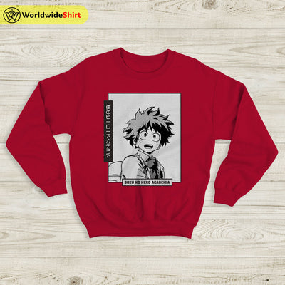 Kids Izuku Midoriya Sweatshirt Boku No Academia Shirt BNHA Merch Anime